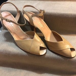 Bruno Magli Strappy Leather Heels